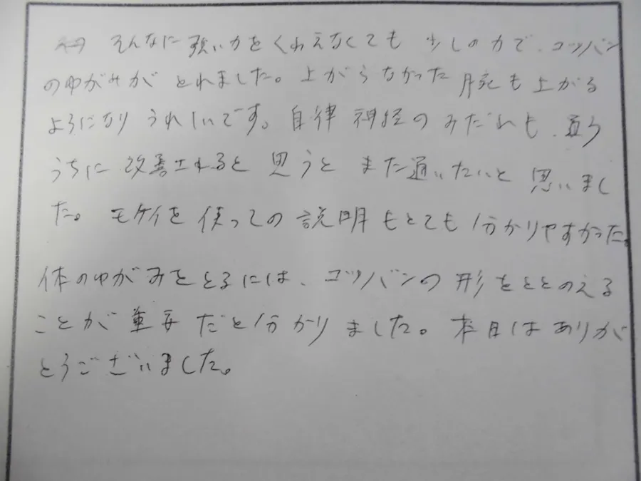 骨盤矯正ダイエットの患者様の声